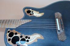 Ovation Super Adamas 1587-5 (Black) 1995年製【期間限定セール特価】金ラメの美しい芸術的フォルム。希少な90年代中期のエレアコの最高峰モデル_12