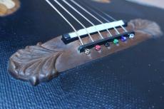 Ovation Super Adamas 1587-5 (Black) 1995年製【期間限定セール特価】金ラメの美しい芸術的フォルム。希少な90年代中期のエレアコの最高峰モデル_14