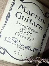 Martin Limited Edition 00-21GE Golden Era 1998 Antique Natural /Adirondack Spruce Top /Dark Rosewood Side&Back /Slotted Head w/Jacaranda Near-Mint “#1 /Ltd.149"_11