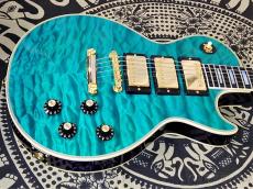 Gibson ~Made to Measure~ 1968 Les Paul Custom 7A Quilt Maple Top 3-Pickup Turquoise Blue Gloss 【#505018】_2