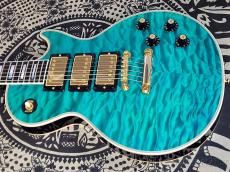 Gibson ~Made to Measure~ 1968 Les Paul Custom 7A Quilt Maple Top 3-Pickup Turquoise Blue Gloss 【#505018】_4