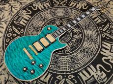 Gibson ~Made to Measure~ 1968 Les Paul Custom 7A Quilt Maple Top 3-Pickup Turquoise Blue Gloss 【#505018】_6