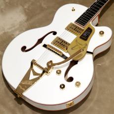 Gretsch Falcon Hollow Body with String-Thru Bigsby and Gold Hardware, Ebony Fingerboard, White