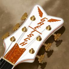 Gretsch Falcon Hollow Body with String-Thru Bigsby and Gold Hardware, Ebony Fingerboard, White_4