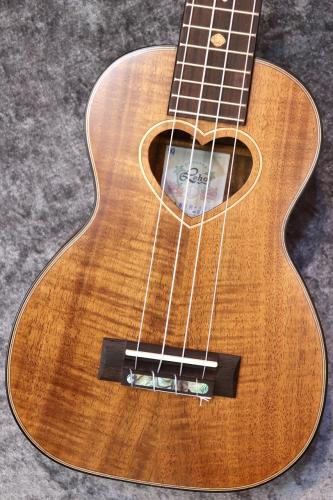 Leho 【黒澤楽器池袋店】 LHUS-ASAK-HEART  #5020097 【ソプラノ】【アカシアコア単板】【小物プレゼント!】