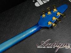 ESP One-Off Show Model THE ALFEE Takamizawa Signature Flying TV Premium Blue Sunburst /Premium Grade Quilt Top w/Signed "Not For Sale Model"_9