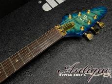 ESP One-Off Show Model THE ALFEE Takamizawa Signature Flying TV Premium Blue Sunburst /Premium Grade Quilt Top w/Signed "Not For Sale Model"_10