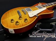 Gibson Custom Shop Historic Collection 1959 Les Paul Standard Figured Reissue 40th Anniversary 1999 Heritage Cherry Sunburst w/Killer Figured Top 3.94kg EX+++ "One-Owner & Full-Original"_6