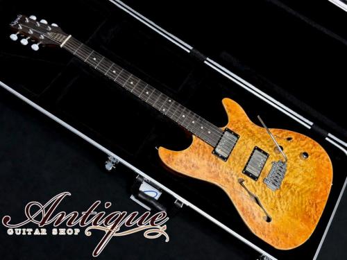 Kigoshi Custom Guitar KTM-Pro/F “Proto” 2026 Arched Top Semi-Hollow /Selected Wood w/WIZZ Premium PAF “Killer Birdseye Figured"
