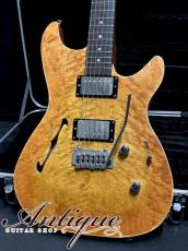 Kigoshi Custom Guitar KTM-Pro/F “Proto” 2026 Arched Top Semi-Hollow /Selected Wood w/WIZZ Premium PAF “Killer Birdseye Figured"_2