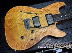 Kigoshi Custom Guitar KTM-Pro/F “Proto” 2026 Arched Top Semi-Hollow /Selected Wood w/WIZZ Premium PAF “Killer Birdseye Figured"_4