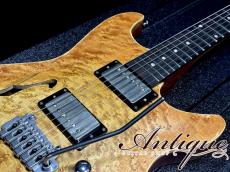 Kigoshi Custom Guitar KTM-Pro/F “Proto” 2026 Arched Top Semi-Hollow /Selected Wood w/WIZZ Premium PAF “Killer Birdseye Figured"_7