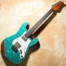 Kz Guitar Works Kz ST Trad 22 2H5 Quilt Top Bora Bora Blue w/ Kz NUE