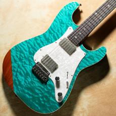 Kz Guitar Works Kz ST Trad 22 2H5 Quilt Top Bora Bora Blue w/ Kz NUE_2