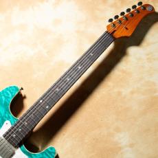 Kz Guitar Works Kz ST Trad 22 2H5 Quilt Top Bora Bora Blue w/ Kz NUE_3