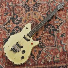 EVH Limited Edition Wolfgang Special Striped Series, Ebony Fingerboard, Distressed Ivory_2