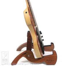Charo's CH-B5 Compact Headless Bass (Full Cover Flame Redwood Top / Hard Maple Neck)_3