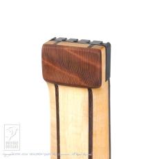 Charo's CH-B5 Compact Headless Bass (Full Cover Flame Redwood Top / Hard Maple Neck)_9