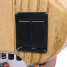 Charo's CH-B5 Compact Headless Bass (Full Cover Flame Redwood Top / Hard Maple Neck)_14