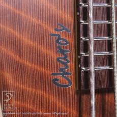 Charo's CH-B5 Compact Headless Bass (Full Cover Flame Redwood Top / Hard Maple Neck)_15