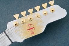 James Tyler Studio Elite HD Faux Matching Head, Neck, and Fingerboard w/Gold EXP logo -White Shmear-_7