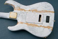 James Tyler Studio Elite HD Faux Matching Head, Neck, and Fingerboard w/Gold EXP logo -White Shmear-_10