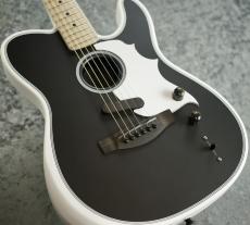 Fender LTD Jack White Triplesonic Acoustasonic Telecaster Satin Arctic White with Black Top [2.39kg]