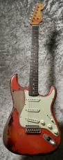 Fender Custom Shop MBS 1961 Stratocaster Heavy Relic by Dale Wilson / Aged Fiesta Red Over 3Color Sunburst [3.43kg]_3