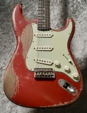 Fender Custom Shop MBS 1961 Stratocaster Heavy Relic by Dale Wilson / Aged Fiesta Red Over Desert Sand [3.44kg]_2