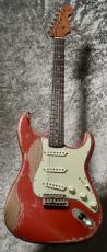 Fender Custom Shop MBS 1961 Stratocaster Heavy Relic by Dale Wilson / Aged Fiesta Red Over Desert Sand [3.44kg]_3