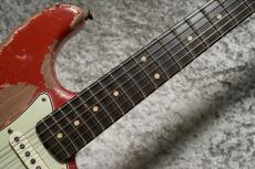 Fender Custom Shop MBS 1961 Stratocaster Heavy Relic by Dale Wilson / Aged Fiesta Red Over Desert Sand [3.44kg]_6