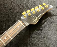 Shue Guitars New Classic S TM80 Gold Hardware / Lake Placid Blue over Sunburst_6