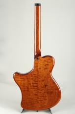 Victor Baker Guitars Ergonomic Semi hollow Headless / Amber burst with high gloss topcoat 2024_5