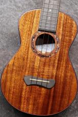 Leaf Instruments Teriha ～照り葉～ #306【テナーウクレレ】【黒赤染色バールヘッド・銀箔入りロゼッタ】【池袋店在庫品】