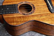 Leaf Instruments Teriha ～照り葉～ #306【テナーウクレレ】【黒赤染色バールヘッド・銀箔入りロゼッタ】【池袋店在庫品】_8