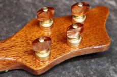 Leaf Instruments Teriha ～照り葉～ #306【テナーウクレレ】【黒赤染色バールヘッド・銀箔入りロゼッタ】【池袋店在庫品】_15