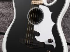 Fender LTD Jack White Triplesonic Acoustasonic Telecaster ~Satin Arctic White with Black Top~_5