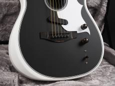 Fender LTD Jack White Triplesonic Acoustasonic Telecaster ~Satin Arctic White with Black Top~_7