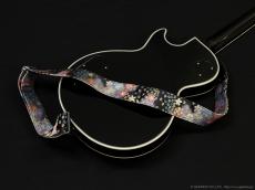 Harmonics J 西陣織ギターストラップ [ぼかし桜 濃紺色] 5cm_8