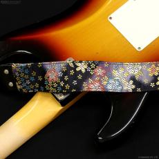 Harmonics J 西陣織ギターストラップ [ぼかし桜 濃紺色] 5cm_11