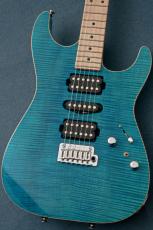 TOM ANDERSON Drop Top w/Special Selection Traditional Flame, Blue Logo -Bora Bora Blue with Binding-_5