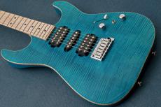 TOM ANDERSON Drop Top w/Special Selection Traditional Flame, Blue Logo -Bora Bora Blue with Binding-_6
