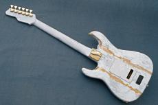 James Tyler Studio Elite HD Faux Matching Head, Neck, and Fingerboard w/Gold EXP logo -White Shmear-_9