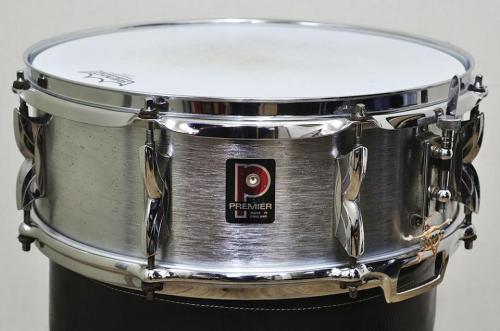Premier 1410 Brushed Aluminum Snare Drum  14"×5.5"