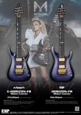 Edwards E-HORIZON-FR Midori Custom -Royal Amethyst Sunburst-【LOVEBITES Midoriモデル】
