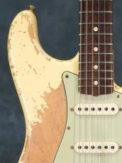 Fender Custom Shop Limited 60 Dual-Mag II Stratocaster Super Heavy relic Aged Vintage White_6