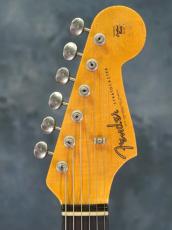 Fender Custom Shop 1963 Stratocaster Journeyman Relic Closet Classic Hardware Aged Olympic White_3