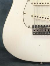 Fender Custom Shop 1963 Stratocaster Journeyman Relic Closet Classic Hardware Aged Olympic White_8