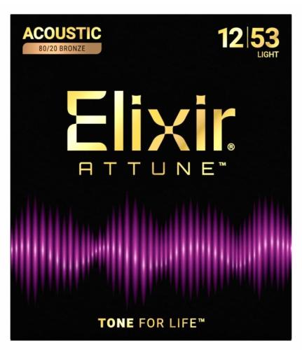 Elixir ATTUNE 80/20 BRONZE LIGHT #23052【12-53/アコースティックギター弦】