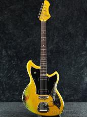 Novo Guitars 2025 LIMITED SERUS J Finish Over Finish -Vandalism Yellow over '64 3 Tone Burst-_3